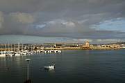 Schöne Abendstimmung mit Regenbogen in Camaret-sur-Mer