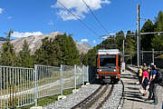 Von Riffelalp fuhren wir mit der Gornergratbahn zurück nach Zermatt.