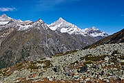 Von hier aus war der Plan, bis nach Zermatt zu wandern.